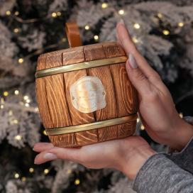 Мёд натуральный Липовый 450г (бочонок)